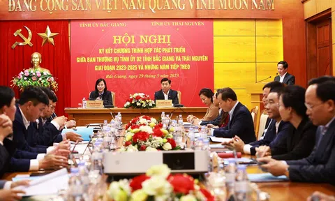 Bắc Giang - Thái Nguyên ký kết chương trình phối hợp, liên kết phát triển