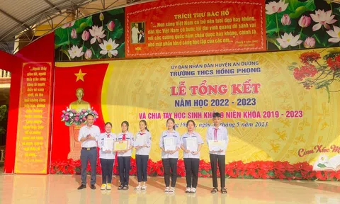 Hải Phòng: Trường THCS Hồng Phong tổng kết năm học 2022-2023 và triển khai phương hướng nhiệm vụ hè năm 2023