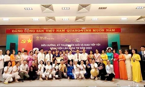 Bệnh viện Lão khoa Trung ương: Tổ chức Hội thi Điều dưỡng, Kỹ thuật viên giỏi và giao tiếp tốt năm 2023