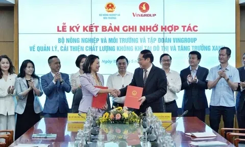 Bộ Nông nghiệp và Môi trường cùng Vingroup "bắt tay" thúc đẩy tăng trưởng xanh