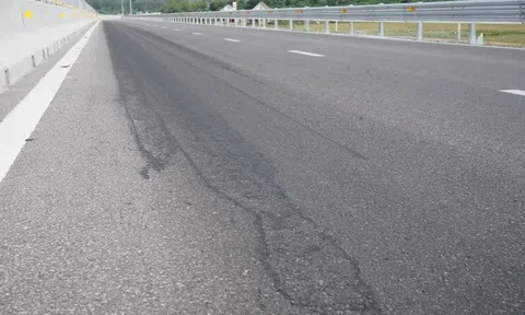 Mặt đường cao tốc Nghi Sơn - Diễn Châu có dấu hiệu bị phá hoại