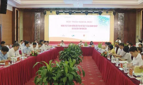 Hội thảo khoa học "Những yếu tố ảnh hưởng đến thu hút đầu tư của doanh nghiệp vào Nghệ An"