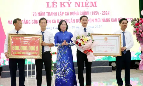 Xã Hưng Chính (TP Vinh) kỷ kiệm 70 năm thành lập và đón Bằng công nhận xã Nông thôn mới nâng cao