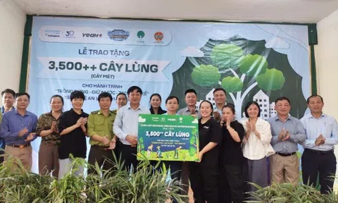 Hành trình "Trồng rừng - Giữ nước - Tạo sinh kế" tặng 3.500 cây lùng cho người dân huyện Tương Dương