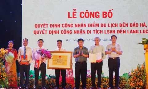 Lào Cai: Công nhận điểm du lịch đền Bảo Hà và di tích lịch sử văn hóa đền Làng Lúc