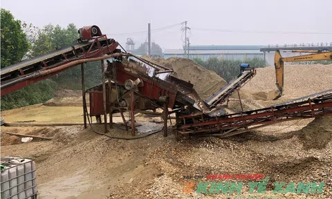 Tuyên Quang: Hệ thống băng chuyền sàng tuyển cát sỏi “không phép” lộng hành