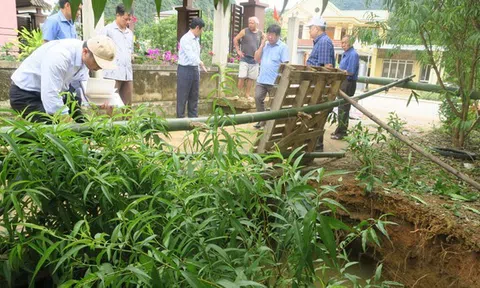 Khắc phục hiện tượng sụt lún tại huyện miền núi Minh Hóa, Quảng Bình