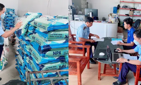 Phát hiện 4,5 tấn phân bón vi phạm nhãn hiệu hàng hóa tại Đồng Tháp
