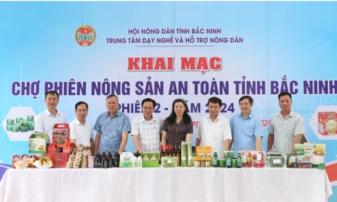 21 gian hàng tham gia Chợ phiên nông sản an toàn tỉnh Bắc Ninh