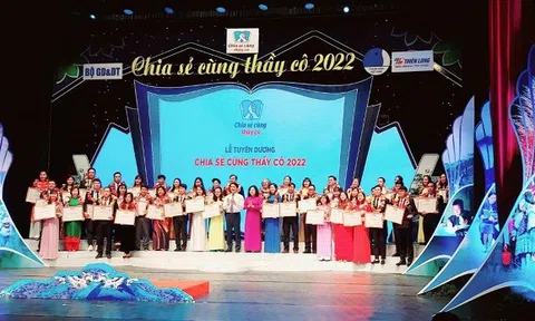 458 giáo viên đã được tuyên dương, tri ân “Chia sẻ cùng thầy cô”