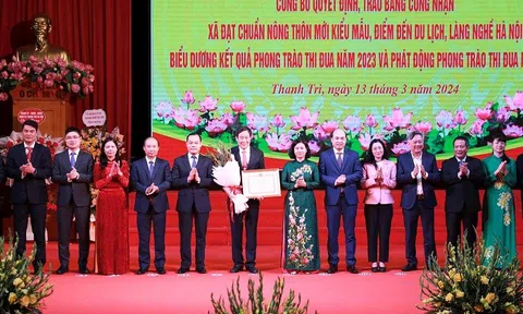 Huyện Thanh Trì tạo dấu ấn Nông thôn mới với 15 xã đạt chuẩn kiểu mẫu