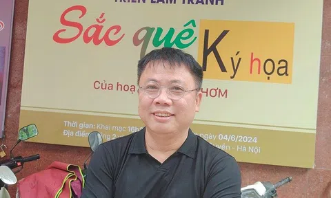 Họa sĩ Quỳnh Thơm mang tranh xuôi phố, trưng bày triển lãm “Sắc quê & Ký hoạ"