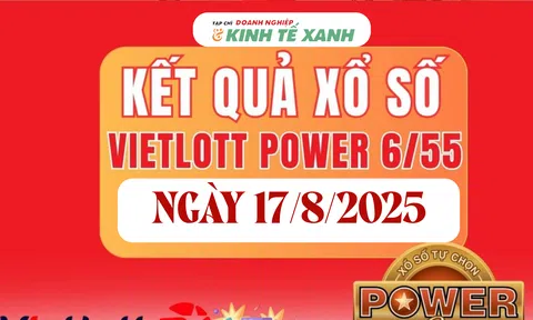 Kết quả xổ số Vietlott hôm nay 17/8/2025 - Xổ số Power 6/55
