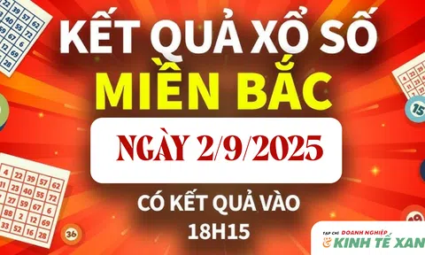 Kết quả xổ số miền Bắc hôm nay 2/9/2025 - XSMB 2/9