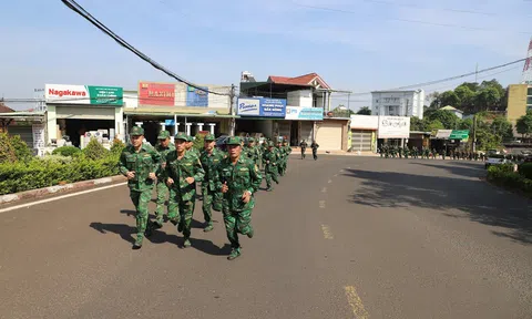 Chiến sĩ Đắk Nông hưởng ứng Ngày chạy thể thao quân sự CISM