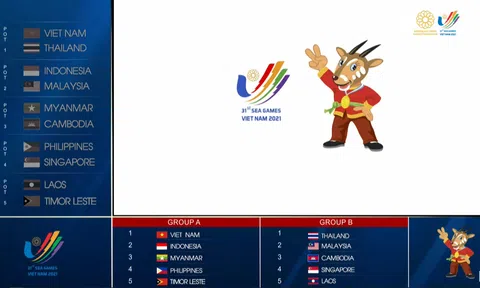 Bốc thăm chia bảng SEA Games 31: Đội tuyển Bóng đá nam Việt Nam rơi vào bảng đấu khó