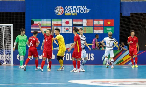 Đội tuyển Futsal Việt Nam "lội ngược dòng" thắng đậm Futsal Hàn Quốc