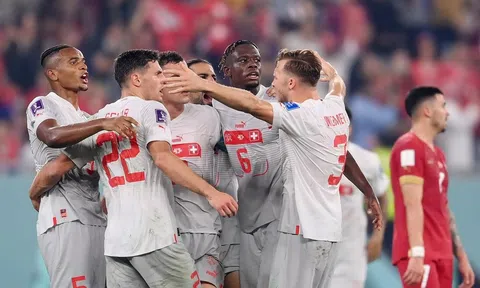 Thụy Sĩ là đội cuối cùng góp mặt ở vòng 1/8 World Cup 2022