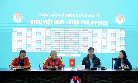 Họp báo trận giao hữu quốc tế Đội tuyển Việt Nam gặp Đội tuyển Philippines