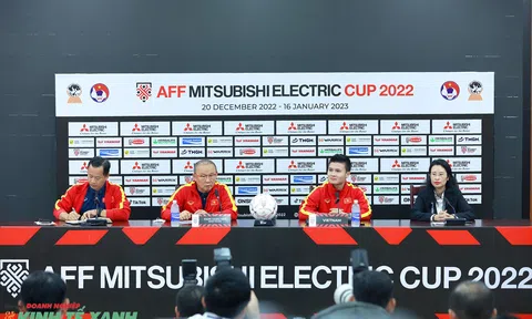 Họp báo trước trận đấu Việt Nam gặp Myanmar tại Bảng B AFF Mitsubishi Electric Cup 2022