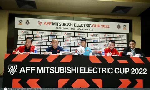 Họp báo trước trận Bán kết lượt đi AFF Mitsubishi Electric Cup 2022 giữa Indonesia và Việt Nam