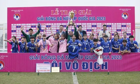 Đội bóng Than Khoáng sản Việt Nam vô địch Giải Bóng đá Nữ Cúp Quốc gia 2023