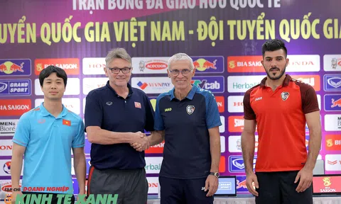 Họp báo trước trận giao hữu quốc tế giữa Đội tuyển Việt Nam và Đội tuyển Syria