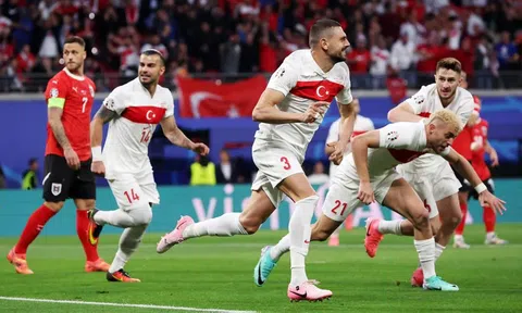 Đánh bại đội tuyển Áo, Thổ Nhĩ Kỳ giành tấm vé cuối cùng vào vòng Tứ kết