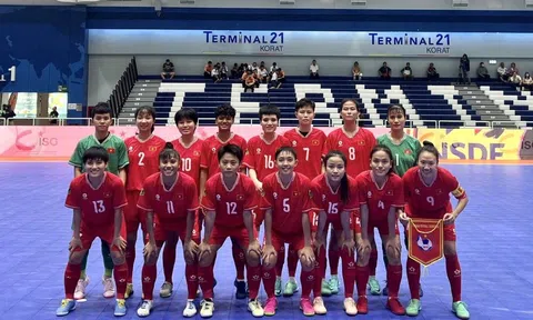 Futsal nữ Việt Nam tiếp tục thắng trận thứ ba liên tiếp tại NSDF Women’s Futsal Championship 2024