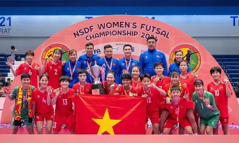 Đội tuyển Futsal nữ Việt Nam vươn lên xếp hạng 11 thế giới