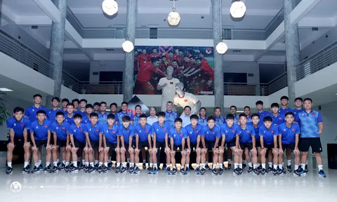 Lãnh đạo VFF gặp gỡ và động viên các cầu thủ U17 Việt Nam trước thềm Vòng loại giải U17 châu Á 2025