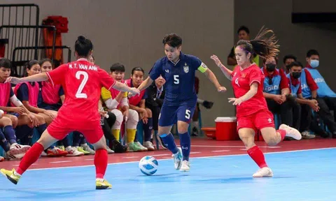 Đội tuyển futsal nữ Việt Nam để thua trận đấu thủ tục trước Futsal nữ Thái Lan