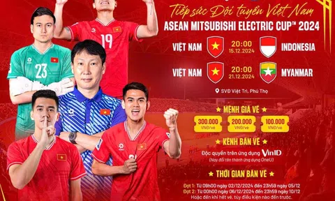 Mở bán vé các trận đấu sân nhà của đội tuyển Việt Nam tại vòng bảng ASEAN Cup 2024