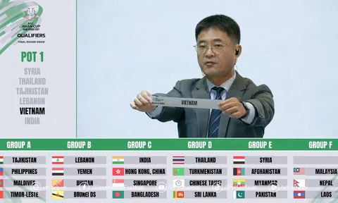 Đội tuyển Việt Nam chung bảng với 2 đội bóng Đông Nam Á tại Vòng loại Asian Cup 2027