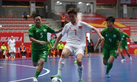 Đội tuyển futsal nữ Việt Nam "vùi dập" Macau với chiến thắng đậm 21-0