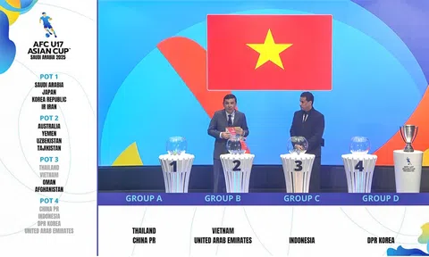 Kết quả bốc thăm chia bảng Vòng chung kết giải vô địch U17 châu Á 2025