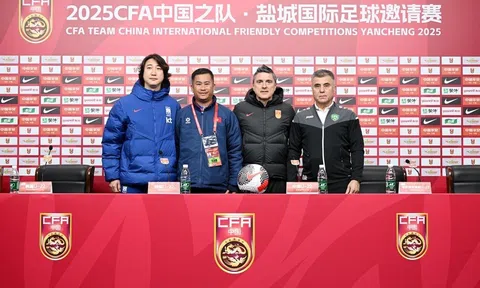 Họp báo trước giải bóng đá U22 giao hữu quốc tế CFA Team China 2025 tại Trung Quốc