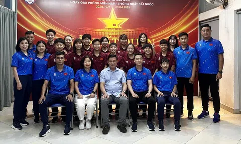 Lễ xuất quân đội tuyển futsal nữ Việt Nam tham dự giải vô địch Futsal nữ châu Á 2025