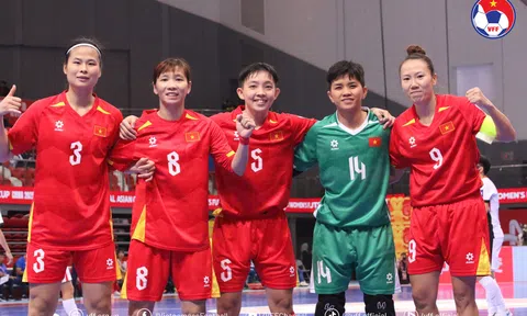 Đội tuyển futsal nữ Việt Nam giành chiến thắng trong trận ra quân