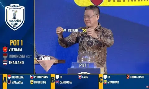 Kết quả bốc thăm chia bảng giải vô địch U23 Đông Nam Á 2025