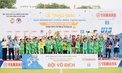 U13 Nam Định lần đầu tiên vô địch giải Bóng đá Thiếu niên toàn quốc