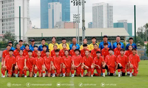 Đội tuyển U16 nữ Việt Nam hội quân tập luyện, chuẩn bị tham dự giải vô địch U16 nữ Đông Nam Á 2025