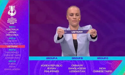 Kết quả bốc thăm chia bảng Vòng chung kết giải bóng đá Vô địch nữ châu Á 2026