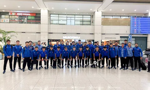 Đội dự tuyển U18 Việt Nam tới Hàn Quốc, chuẩn bị tham dự Seoul EOU Cup 2025