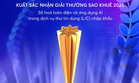 Giải pháp L/C online của BIZ MBBank được vinh danh tại Giải thưởng Sao Khuê 2025