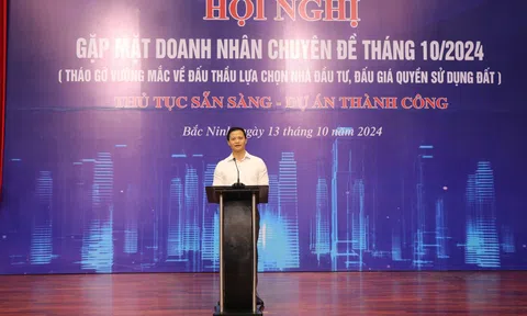 Ngày 13 đầu tiên trong sáng kiến tổ chức gặp mặt doanh nhân tại Bắc Ninh