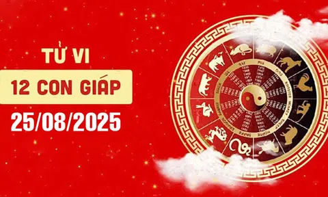 Tử vi 12 con giáp hôm nay Thứ 2 ngày 25/8/2025