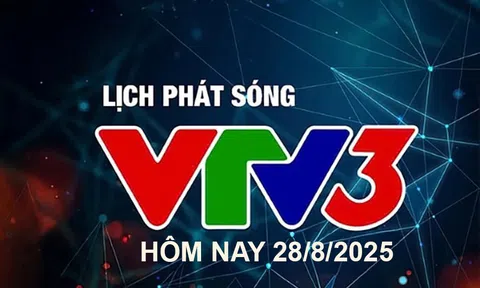 Lịch phát sóng VTV3 hôm nay ngày 28/8/2025