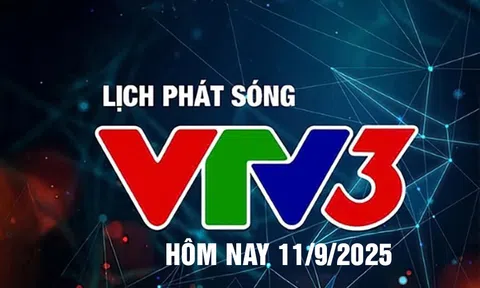 Lịch phát sóng VTV3 hôm nay ngày 11/9/2025