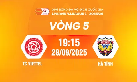 VTV7 Trực tiếp bóng đá Thể Công Viettel vs Hà Tĩnh 19h15 hôm nay 28/9/2025